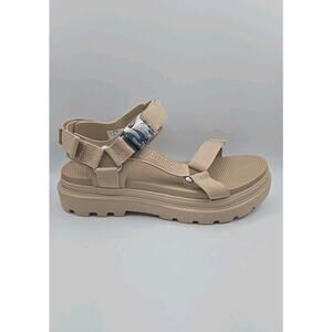 Palladium Pallacruise Strappy Platform Sandals Beige Open Toe Womens Size 11 NWB
